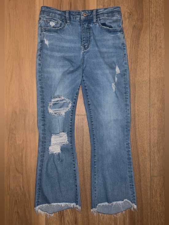 Lovervet Denim - Lovervet - Light Blue Distressed Flare Jeans for Women